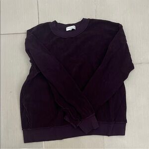 Michael Stars Women's Dark Purple Crewneck Sweater